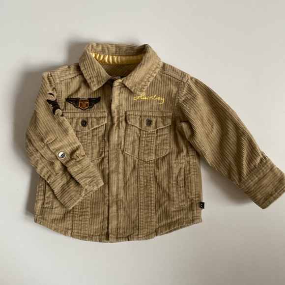 Hurley Corduroy Zip-Up Overshirt 12 Months - Picture 1 of 12
